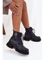 Boty na široké podrážce  model 222950 Step in style