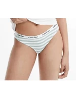 Dámské kalhotky D1618E 5XD bílá/zelená - Calvin Klein