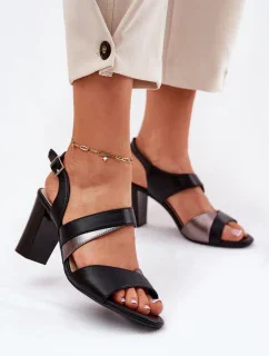 Sandály na podpatku model 212908 Step in style