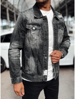 Pánská džínová bunda černá FashionStreet TX4722
