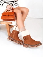 Dámské zateplené velbloudí boty FashionStreet ZY1226 Dámské zateplené velbloudí boty FashionStreet ZY1226