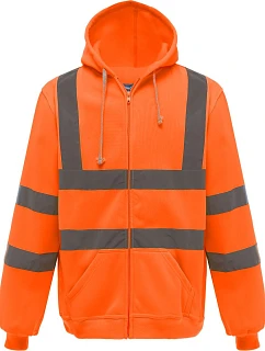 Yoko HVK 07 Hi-Vis mikina s kapucí 79.VK07 hi vis orange