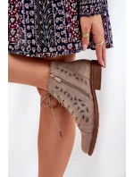 Nízké Boty S Vzorovaným Designem Béžové S.Barski HY51-185 Nízké Boty S Vzorovaným Designem Béžové S.Barski HY51-185