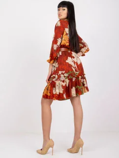 Šaty LC SK 22K 3039.51P tmavě oranžová