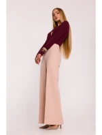 M875 Široké kalhoty - béžové M875 Široké kalhoty - béžové