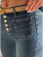 Dámské džínové zvonové kalhoty BELLFLO modré FashionStreet UY2493