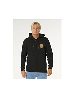 Pánská mikina RIP CURL Wettie Passage Icon Zip Thru, černá Pánská mikina RIP CURL Wettie Passage Icon Zip Thru, černá