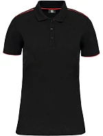 WK WK 271 Dámské pracovní piqué polo "Day-to-Day" 20.W271 black/red WK WK 271 Dámské pracovní piqué polo "Day-to-Day" 20.W271 black/red