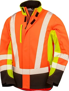 Result R 506X 3-vrstvá bezpečnostní softshellová bunda 30.506X fluorescent yellow/fluorescent orange/black