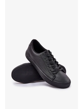 Pánské nízké tenisky z ECO kůže Big Star – černé