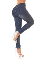 Sexy úzké džíny 2v1 s potiskem
