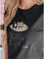 Dámské tričko s potiskem WOMANPOW černé FashionStreet RY2807