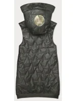 Dámská vesta v khaki barvě se stahovacím lemem na spodním okraji S'West (B8239-11)