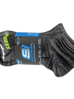 Skechers 6ks Chlapecké ponožky bez froté S112222-BLK Black 31-34