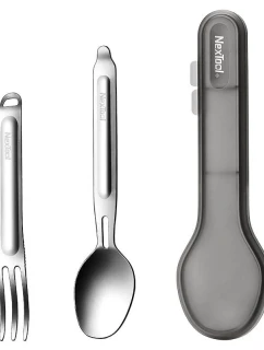 Titanový cestovní příbor - lžíce + vidlička - NexTool NE20133