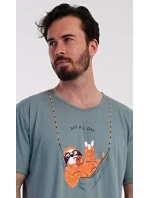 Pánská noční košile s krátkým rukávem Pohodář Pánská noční košile s krátkým rukávem Pohodář