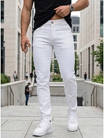 Pánské džíny slim fit ecru FashionStreet UX4500