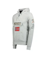Geographical Norway 3/4 sweatshirt Gymclass 100 M WU4184H/GN B-Grey pánské Geographical Norway 3/4 sweatshirt Gymclass 100 M WU4184H/GN B-Grey pánské