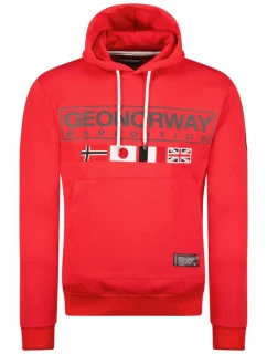 Geographical Norway Great DB 317 M WY8613H/GN-Red Mikina s kapucí