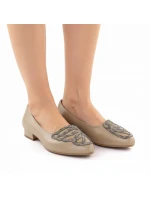 Dámské béžové polobotky M.Daszynski SA201A-2