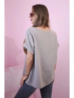 Mušelínová halenka s náhrdelníkem fango