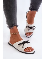 Dámské sandály z eko kůže Big Star NN274067 Bílé