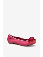 Kožené Baletky S Mašlí Maciejka P6801-15 Fuchsie Kožené Baletky S Mašlí Maciejka P6801-15 Fuchsie