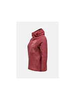 Dámská mikina PEAK PERFORMANCE W Freelight Polartec Alpha Hood, červená barva Dámská mikina PEAK PERFORMANCE W Freelight Polartec Alpha Hood, červená barva