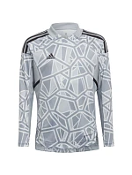 Dětské brankářské tričko adidas Condivo 22 s dlouhým rukávem šedé HB1646