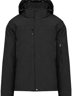 Kariban K 650 Pánská 3-vrstvá softshellová parka s kapucí 20.K650 black