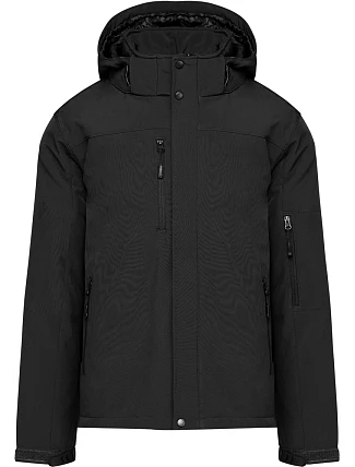 Kariban K 650 Pánská 3-vrstvá softshellová parka s kapucí 20.K650 black Kariban K 650 Pánská 3-vrstvá softshellová parka s kapucí 20.K650 black