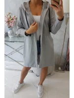 Delší zadní plášť šedý Delší zadní plášť šedý