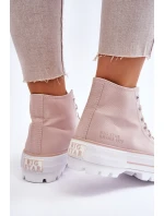 Vysoký Látkové tenisky na platformě Big Star LL274157 Nude Vysoký Látkové tenisky na platformě Big Star LL274157 Nude