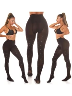 Dámské sexy punčocháče s puntíky SH8013 černé - Collant Dámské sexy punčocháče s puntíky SH8013 černé - Collant