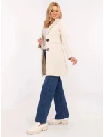 Kabát TW CZ BI 25533.18 světle béžový - FPrice Kabát TW CZ BI 25533.18 světle béžový - FPrice