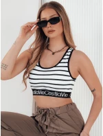 Dámský pruhovaný top SUNSEL white FashionStreet RY2417