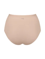 Dámské kalhotky GO Daily Cotton Highwaist 3P - BROWN - béžové 00LZ - SLOGGI