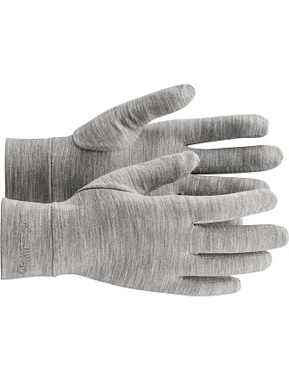 Craft Corporate Essence Wool Light Glove Rukavice z merino vlny 81.6634 grey melange Craft Corporate Essence Wool Light Glove Rukavice z merino vlny 81.6634 grey melange