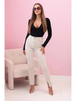 Dámská halenka s dlouhým rukávem a hlubokým výstřihem černý