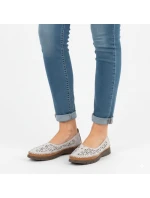 Dámská kožená prolamovaná šedá polobotka Sergio Leone SP006