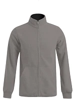 Promodoro 7971 Pánská dvojitá fleecová bunda 40.7971 light grey/black