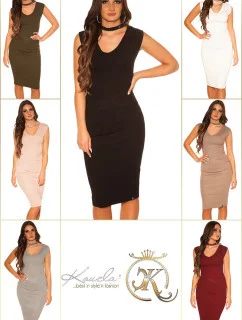 Sexy pletené šaty 9037 - KouCla
