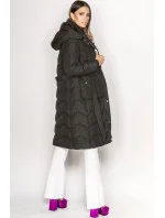 Černá rozšířená dámská bunda (ag2-j81)