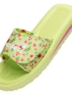 Kubota klopy na suchý zip vícebarevné květinově zelené K25SS-100-001-18-1