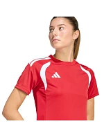 Dámské tričko adidas Tiro 26 League Jersey, červené, KB1336 Dámské tričko adidas Tiro 26 League Jersey, červené, KB1336