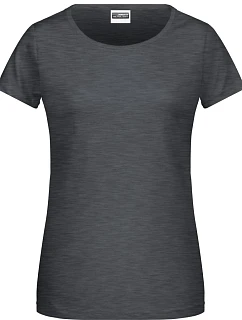 Daiber 8007 Dámské tričko z bio bavlny 02.8007 black heather