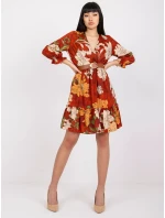 Šaty LC SK 22K 3039.51P tmavě oranžová