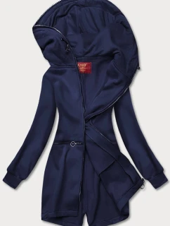 Tmavě modrá vypasovaná dámská mikina (AMG-17)