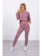 Sada s nápisy tmavě růžová Sada s nápisy tmavě růžová