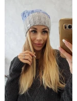 Paris fleecová čepice K212 modrá+šedá Paris fleecová čepice K212 modrá+šedá